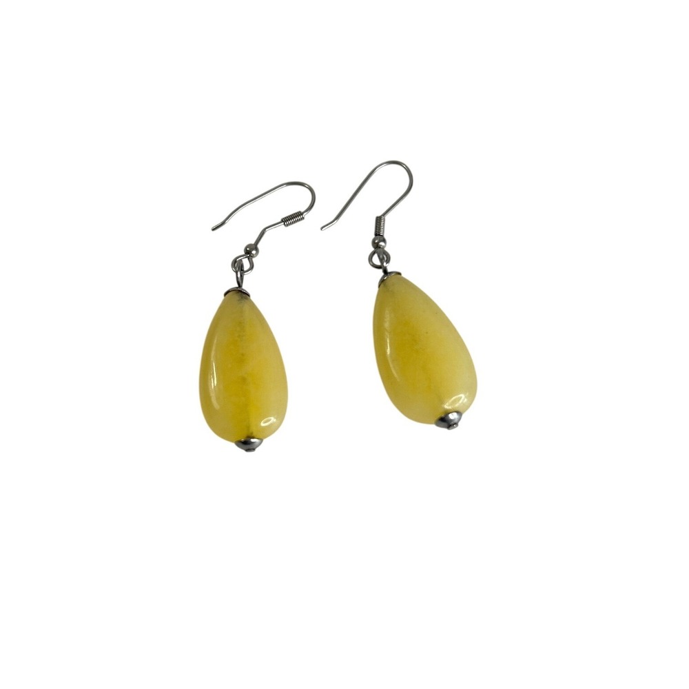 Beautiful Genuine Baltic Amber Teardrop Earrings